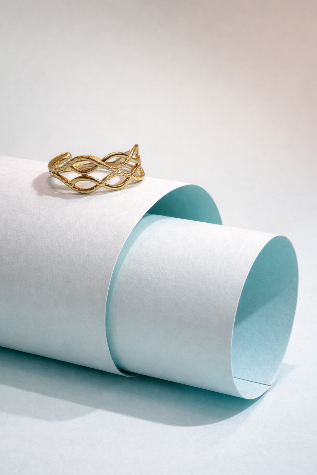 Minimal Wave Design Ring for Women | Elegant Openwork Everyday Ring | Lightweight Jewelry