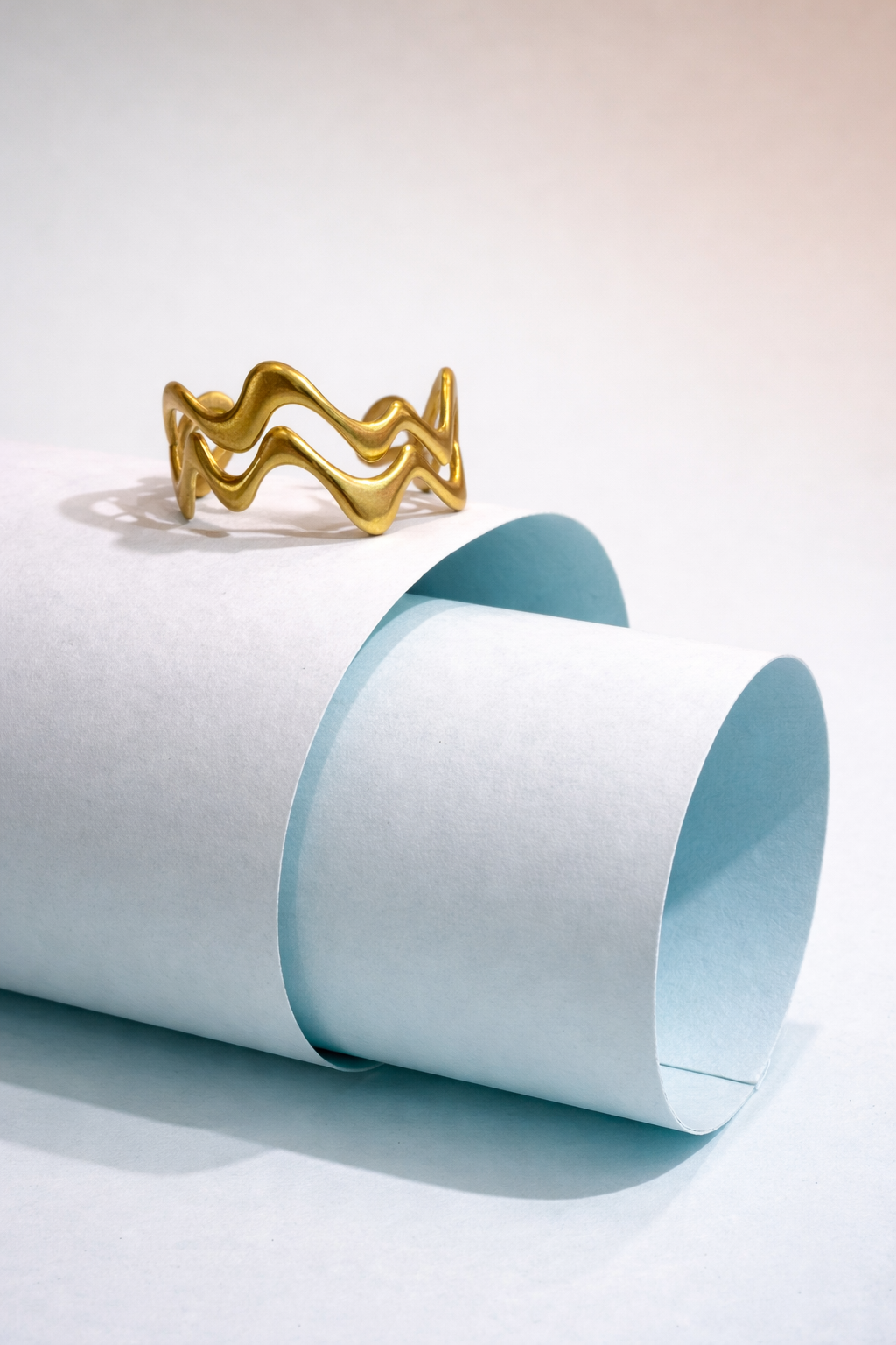 Minimal Zigzag Wave Ring for Women | Bold Modern Open Ring | Trendy Everyday Jewelry