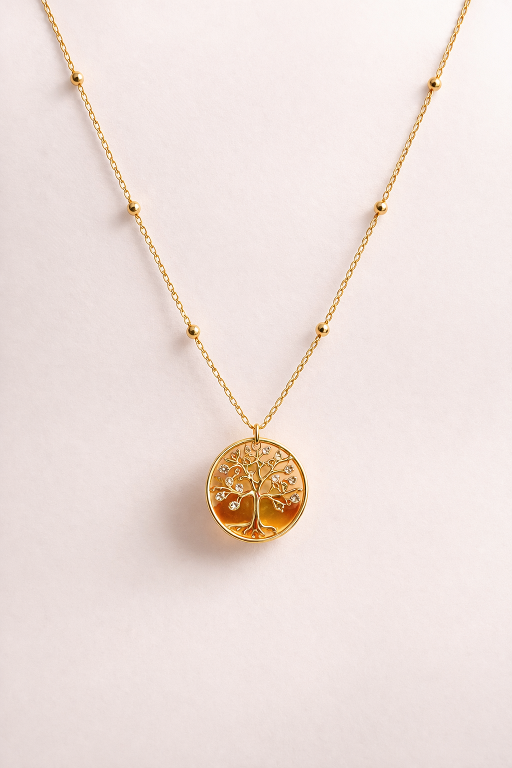 Gold Tree of Life Pendant Necklace | Minimal Symbolic Necklace for Women