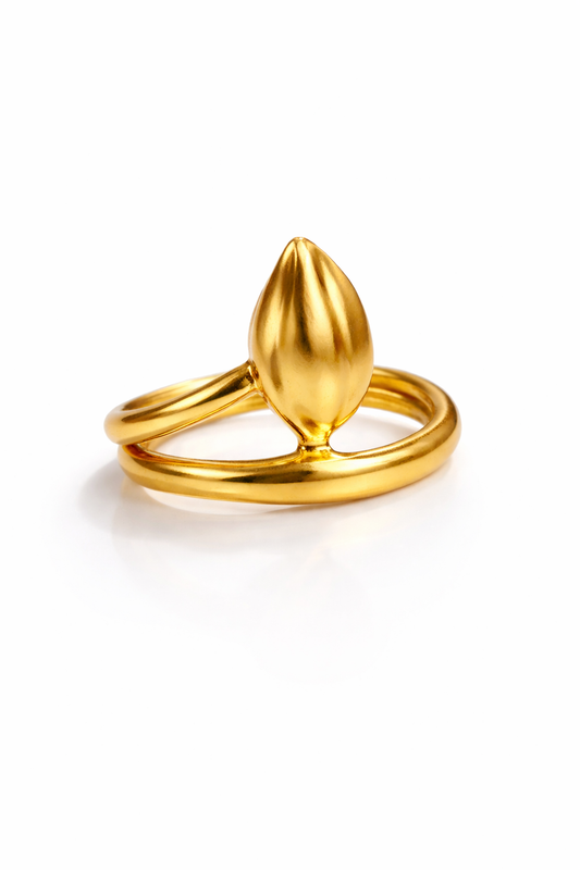 Minimal Statement Dome Ring for Women | Modern Open Adjustable Ring | Elegant Bold Jewelry