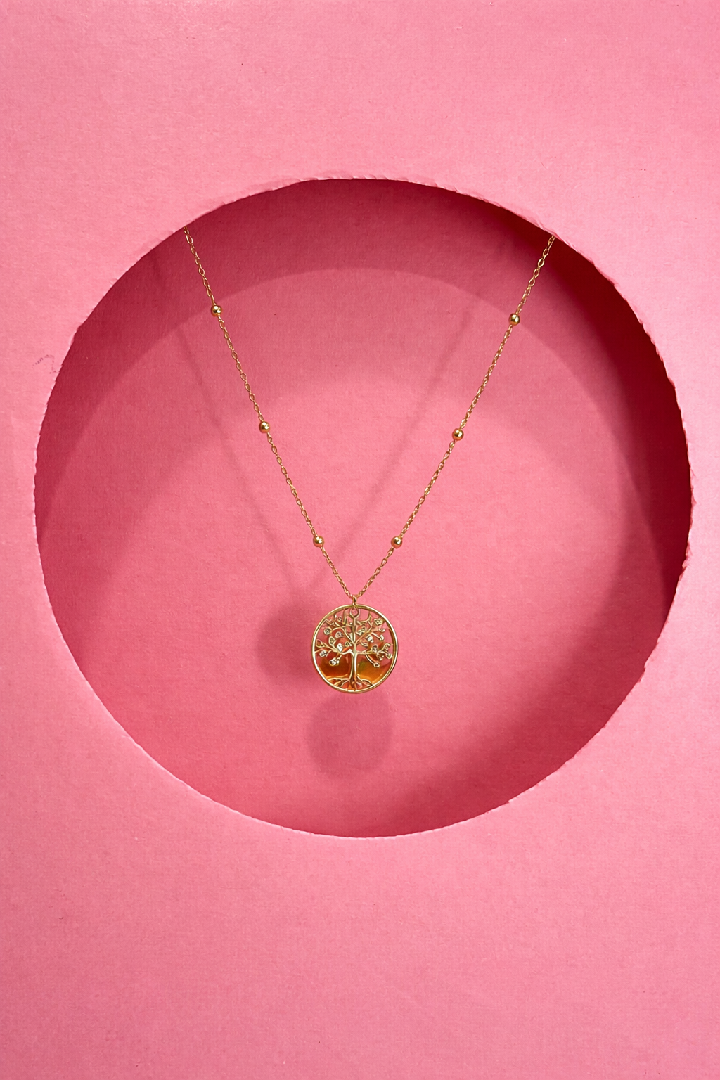 Gold Tree of Life Pendant Necklace | Minimal Symbolic Necklace for Women