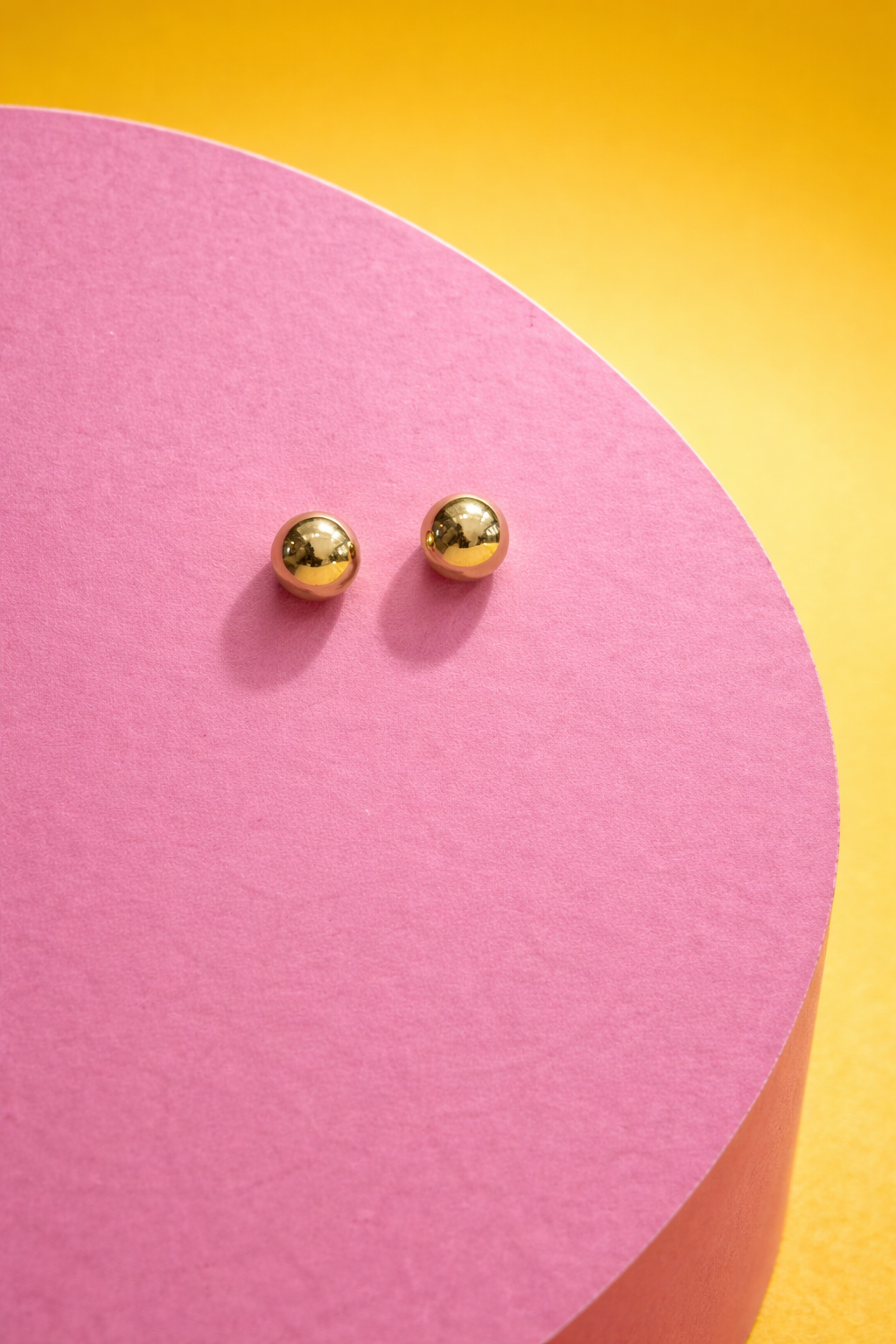 Classic Gold Ball Stud Earrings for Women | Minimal Everyday Wear Jewelry