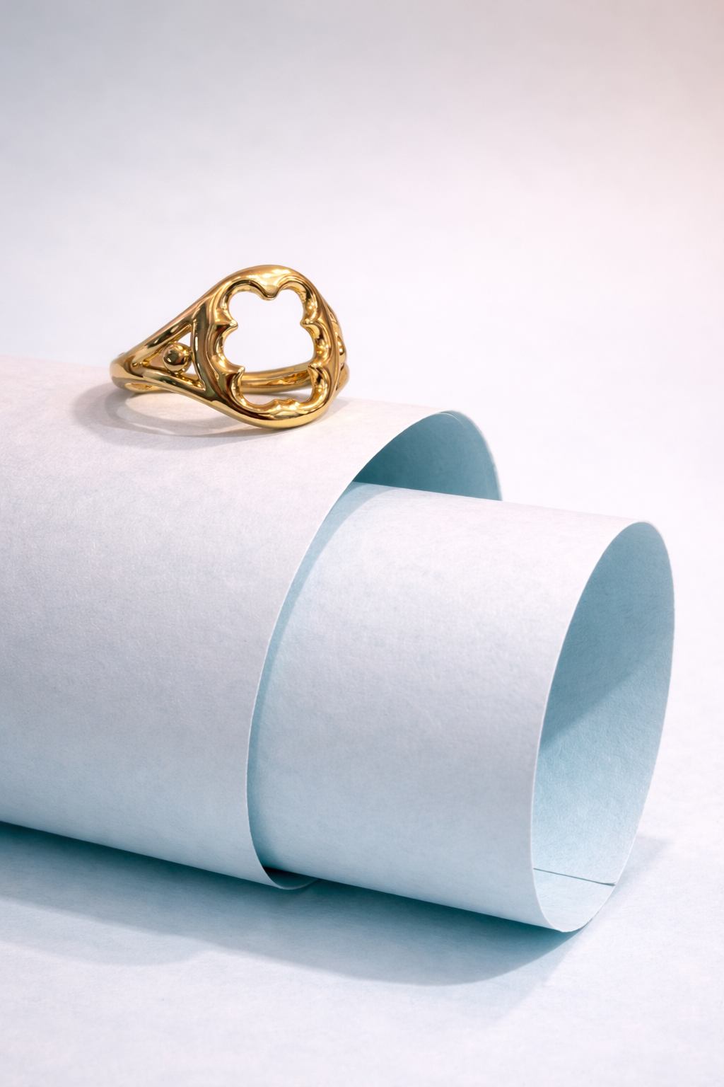 Minimal Heart Statement Ring for Women | Elegant Open Heart Design | Trendy Everyday Jewelry